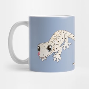 Crested Gecko, White Dalmatian with yellow spots Mug